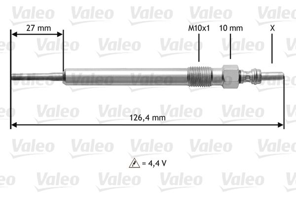 SWAPP 60162 Kizdirma Bujisi 4.4v Golf-Passat-Polo-Tiguan-Touareg A3-A4-A5-A6-A8-Q5-Q7-Tt 2.7/3.0 Tdi Altea-Exeo