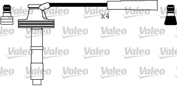 ZIW1094 Buji Kablosu Takim Renault Laguna I (B56,556) 2.0i 16v (N7q) 1993-2001 / Safrane 2.0i 16v (N7q) 1992-2000