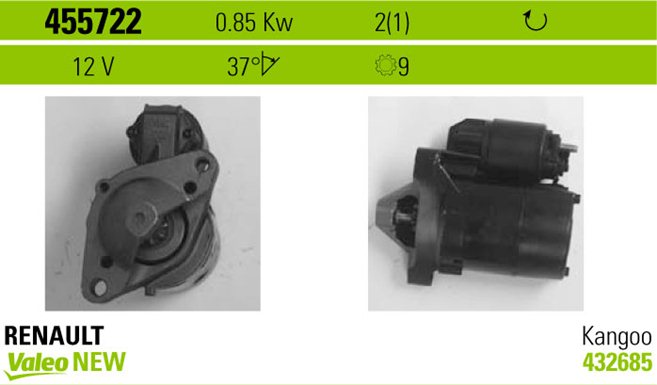 SPG-STR1068 Mars Motoru 12v 0.9kw 9 Dis Cw (Str3220) Clio I Ii Iii Iv - Symbol Ii Iii / Logan - Sandero (1.2 Benzinli Araclar Icin)