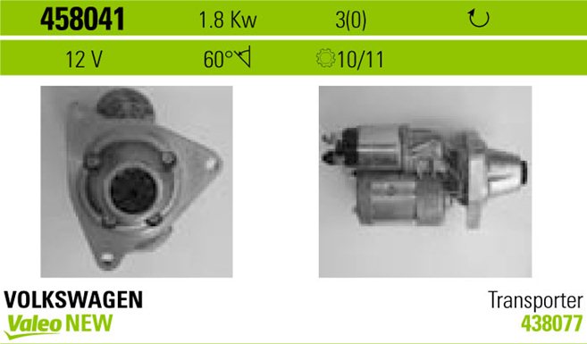 SPG-STR1027 Mars Motoru (V Tipi) 12v 1.7kw 11 Dis Ccw (Str3100) Vw Transporter T4 2.5 Tdi 90-03