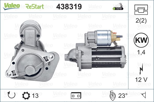 SPG-STR1070 Mars Motoru 12v 1.4kw 13 Dis Cw (Str5203) Clio Iv - Megane Iii Iv - Kangoo (1.5 Dci Start-Stoplu Araclar Icin)