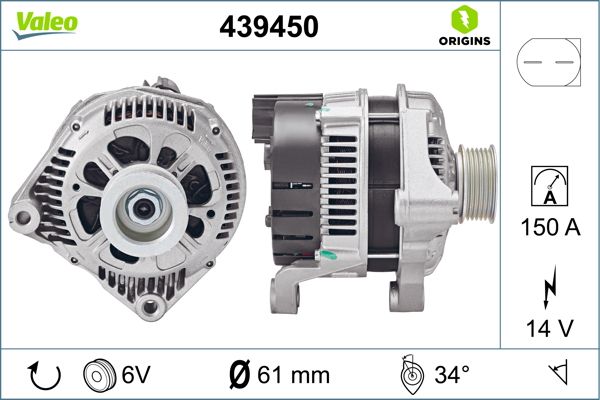 VAL-439567 Alternator (Bmw  E46-E53-E83 )