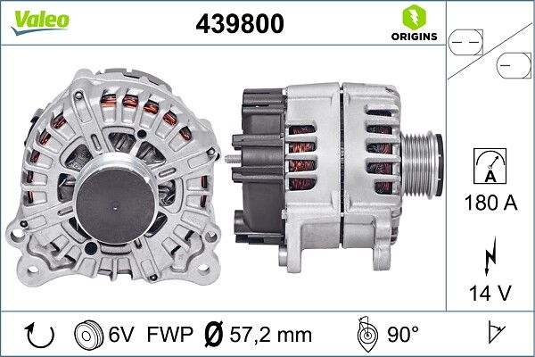 HLL-8EL 015 637-451 Alternator 180a Audi