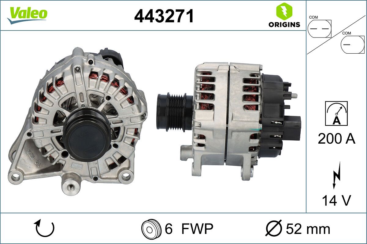 Alternator Mercedes W205 W213 W447 Vito