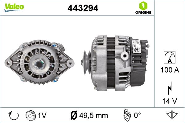 SPG-ALT1074 Alternator 12v 100a 5pk (Alt125) Astra G H - Vectra C - Meriva 03-10 - Zafira 00-15 (Benzinli Araclar Icin)