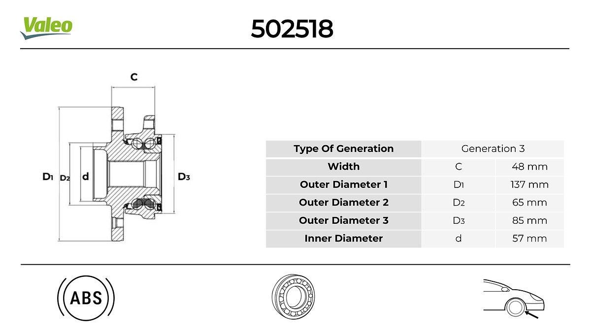 44-4425 Porya Sol-Sag On Rulmanli Volkswagen Golf Vii (5g1) 1.4 Tsi 5 Bijon Entegre Edilmis Abs Sensorlu 2012-