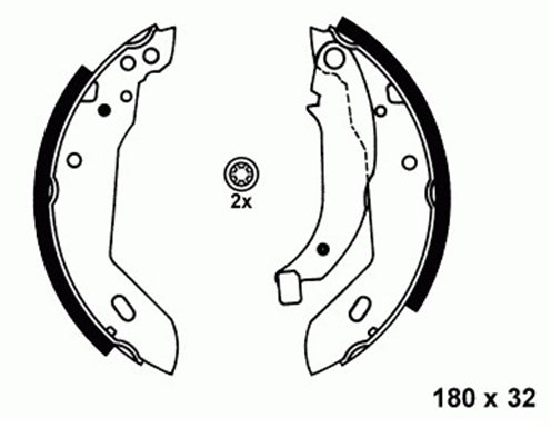 TRW-GS6228 Balata Kampana Arka Ax 1989 - 1991 Xsara 1997 - 2005 Zx 1991 - 1997