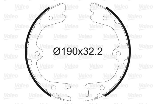 WBS1144 Fren Pabuc Balata Arka 190x32mm Nissan Navara (D40) 2005-2015/ Pathfinder (R51) 2005-/ Mercedes X Serisi (470) X220d 2017-/ Honda Cr-V Iv 2012-
