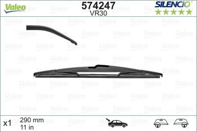 KRG-AT00100 Silecek Seti Arka (Kol+Supurge) 275mm Kia Rio Iii 2011-2014