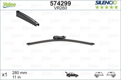 KRG-AS0032 Arka Silecek Supurgesi 275mm Golf Vi (5k1)/ Golf Vii (5g1)/ Polo (6r,6c)/ Skoda Yeti (5l)/ Fabia 2012-2014