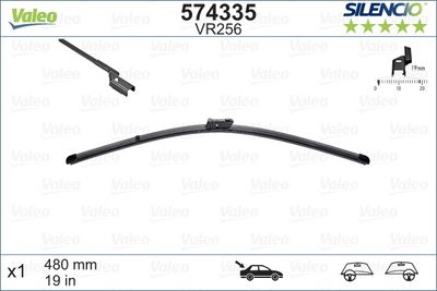 VAL-574335 Silecek Supurgesi Arka  Vm 256 480 Mm  ( Ford   Mondeo Iv )