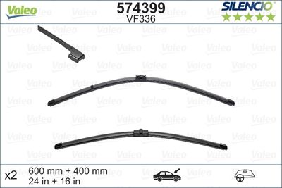 BOS-3397007452 Silecek Seti On - Aerotwin - [600/450 Mm] (Muz Tipi  Klas ) ( Bmw E92-E93 )