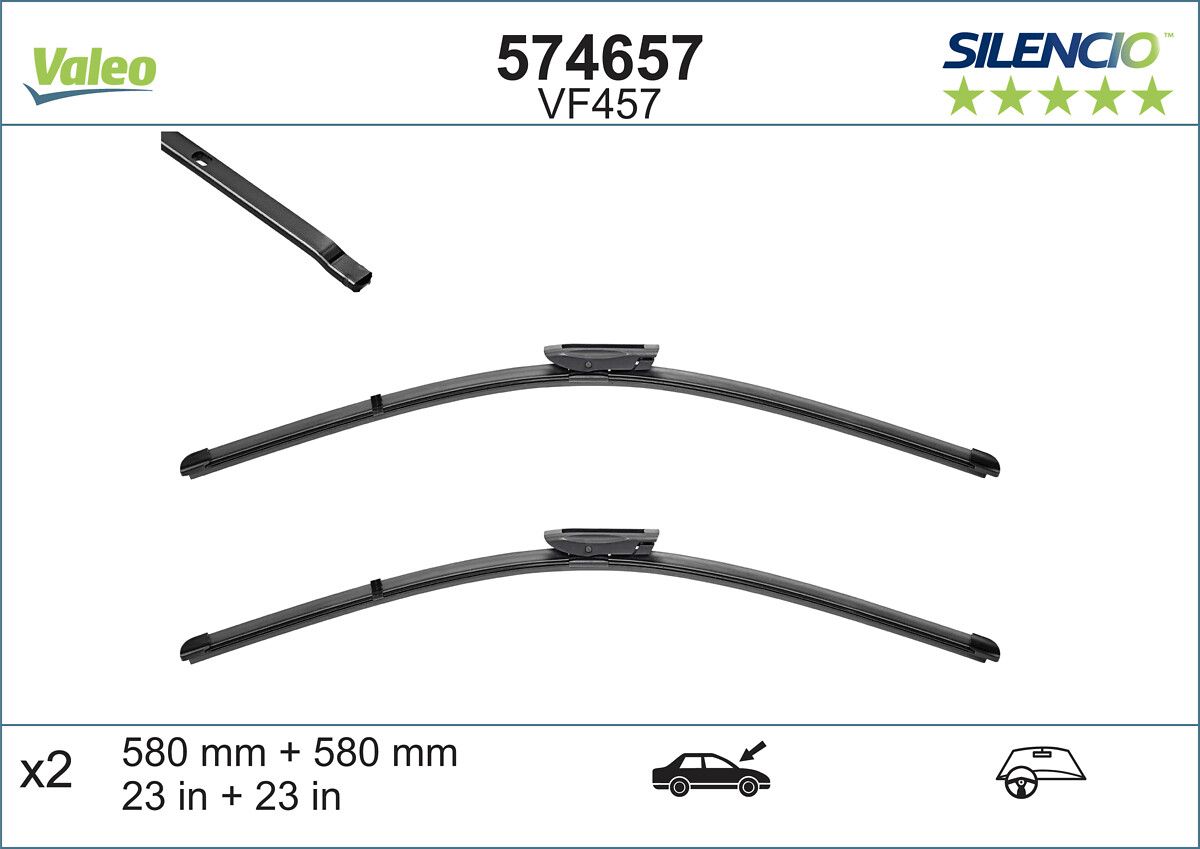 GRT-O5853 Silecek Seti 580-530mm (Renault Kangoo 09- )