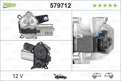 VAL-579712 Arka Silecek Motoru ( Citroen   C1 05-/ Peugeot 107 05-)
