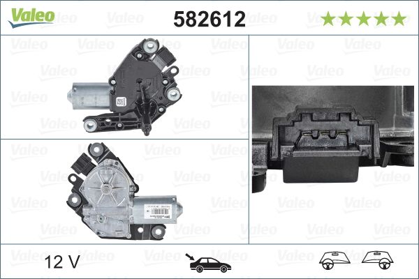 VAL 582612 Silecek Motoru Arka  246-242