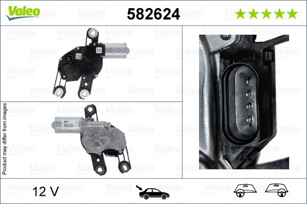 MAXTEL 36306716 Silgi/Silecek Motoru Arka 12v Vw Golf Sportsvan Am1 14- Vw Golf Vii Ba5 13-17 Vw Passat B8 3g2. 3g5 14- Variant Vw Passat B8 3g2. 3g5 14- Vw Polo Vi Aw1.Bz1.Ae1 17- Vw T-Cross C1