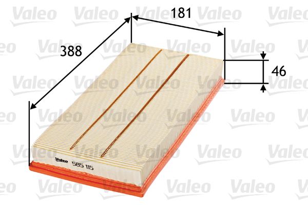 VAL-585115 Hava Filtresi  (Mercedes   Om 640 / A 160 180 200 Cdi 04-12)