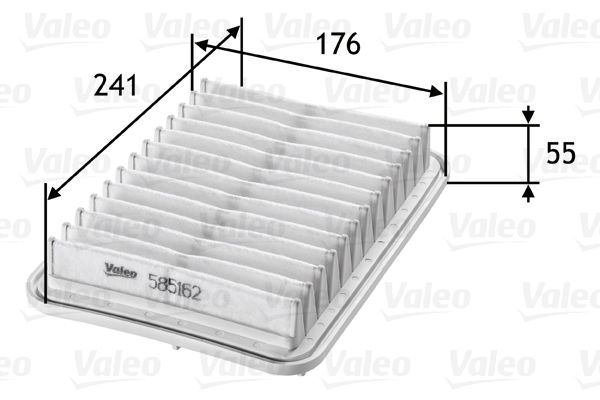 BOS-F026400114 Filtre Hava-(Toyota  Corolla 07/12 - Corolla 13/ 1.33-1.4-1.6 Vvti / Auris 07/ / Avensis 09/12 Rav-4 12/  2.0 Vvt-I  Verso 09/  1.6