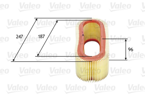 VAL-585643 Hava Filtresi ( Ford   Transit 86 2.5 D )