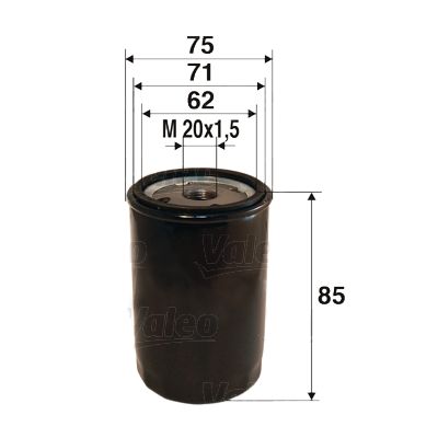UFI-23.478.00 Yag Filtresi Mitsubishi - Colt 1-5 Di-D  04-12 - Smart- Forfour  1-5 Cdi 04-09