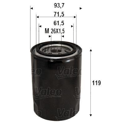HNG H10W19 Yag Filtresi  Starex/H100 Min/H100 Kmy/Pregio/Hibesta/Carnival/K2500/K2700/L200/B2500