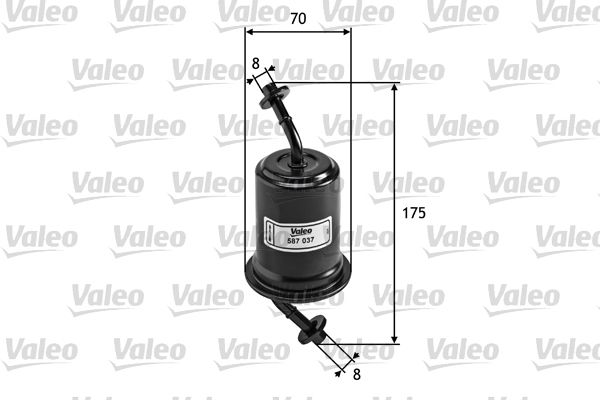 VAL-587037 Yakit Filtresi (Benzin) ( Mazda   323 F V 1.5 16v )