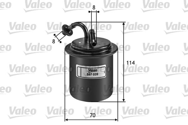 VAL-587039 Yakit Filtresi (Benzin) ( Subaru   Forester 2.0 )