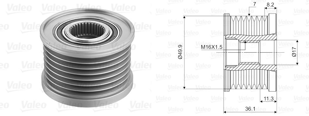 SPG-ALT1079 Alternator 12v 150a 7pk (Alt2022) Megane Iv - Traffic Iii / Qashqai Ii - X-Trail Iii (1.2 1.3 Tce 1.6dci Araclar Icin)
