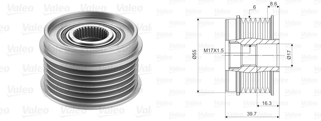 VAL-588058 Alternator Kasnagi (Mazda  6 Hb) (Gg)