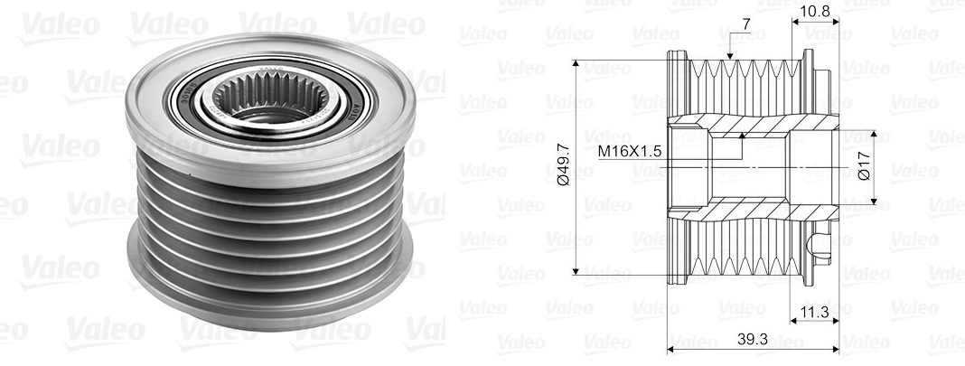 ABA-25750084 Alternatör Kilitli Kasnak  Mercedes-Benz Cls-E-Class-Gl-Class-M-Class-R-Class-S-Class Cls 320 Cdi (2 19.322)-Cls 350 Cdi (219.322)-E 280 Cdi (211.020)-