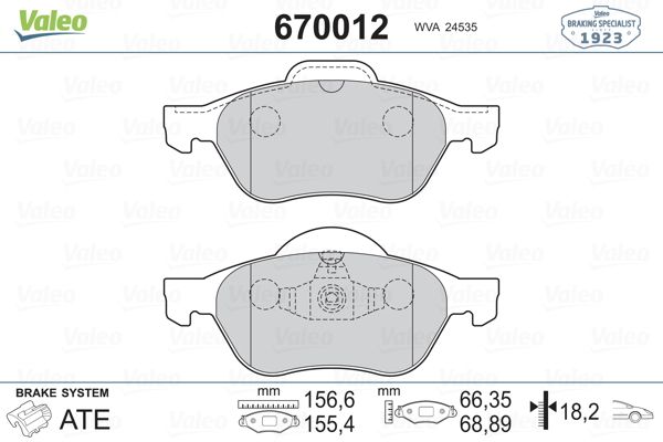 AYD-60063A Fren Balata Megane Ii 02-08 Ön