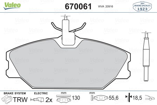 WDB134 Fren Balata On Fisli Renault Laguna I 1.6i 1993-2001/ 1.9 Dci 1993-2001/ Megane I 1.6i 16v 1996-2003/ 1.9 Dt 1996-2003/ 2.0i 1996-2003/ Safrane 2.0i 1992-2000/