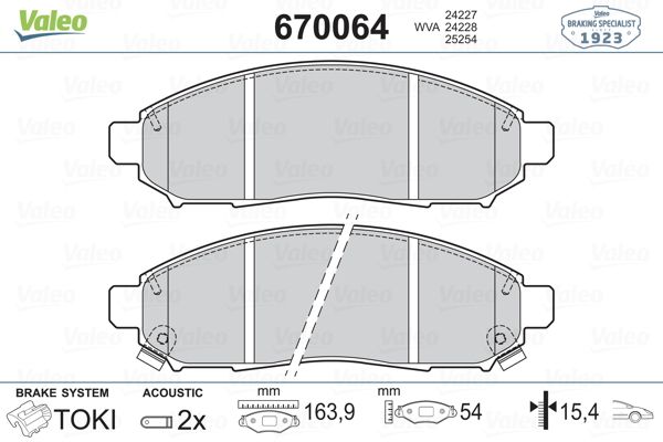 AYD-60180A Fren Balata Ön Pathfinder 05=> / Koleos 08-14 / Murano 05-08 (4x4)