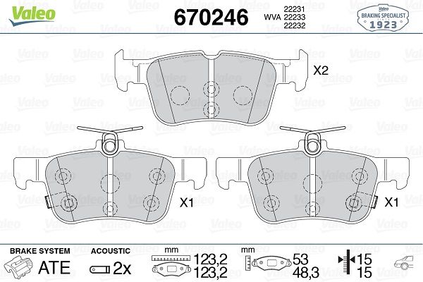FBI-171393 Fren Balatasi Arka Ford  Dg9c / Ha/Ktjx61 / Aed/Aec/Ktj1gc / Ab/Ac Mondeo/Focus/Kuga/S-Max/Galaxy 18-