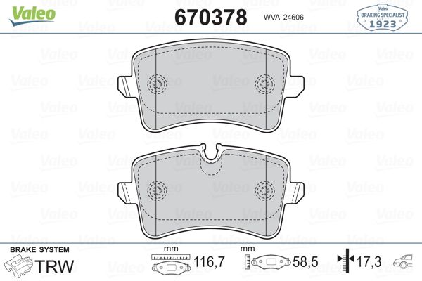 FRD-FDB4190 Arka Fren Balatasi-  Disk 330×22 (Audi A4 08-16  A5 08-17  Q5 09-17)