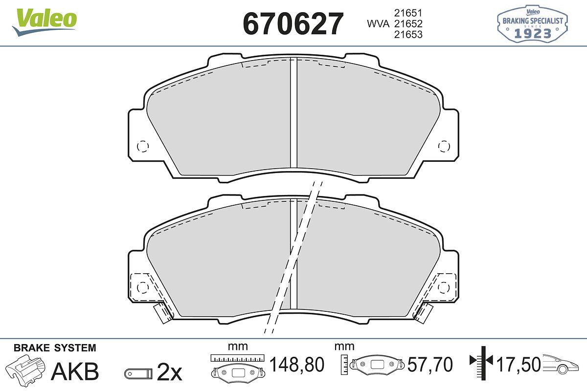 VAL-670627 Fren Disk Balatasi On Cr-V I
