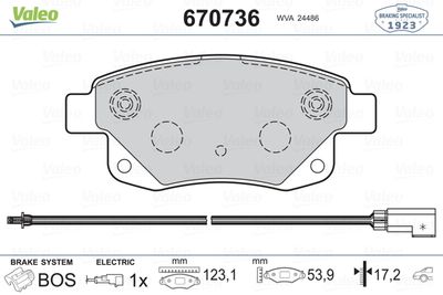 MGA-55260 Arka Fren Disk Balata ( Ford   Transit V347 06-) (17-15100106) - (Wva 24486)