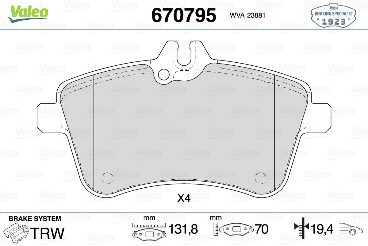 05P1243 Fren Balata On Mercedes B Serisi (W245) B 200 Cdi 2005-2011 / Mercedes A Serisi (W169) A 200 2004-2012 / Mercedes B Serisi (W245) B 200 Cdi 2005-2011