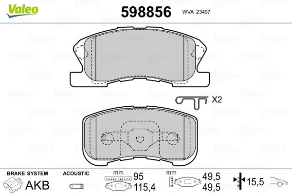 VAL-670856 Fren Balatasi On-Daihatsu  Sirion 98-04  Yrv 01-