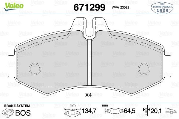 L10-1474 Fren Balata On Mercedes Vito (638) 108 Cdi 1997-2003 / Vito (638) 110 Cdi 1997-2003