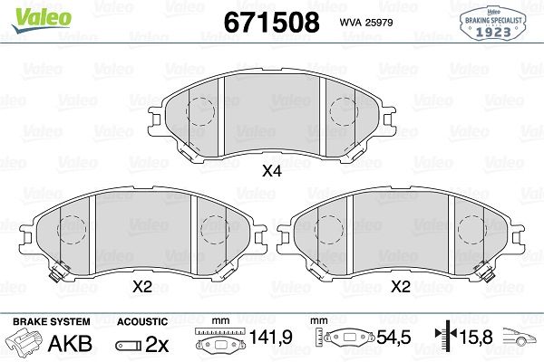 ICER 182175 Ön Balata Suzuki Sx4 1.6 13=> Vitara 1.6 15=>