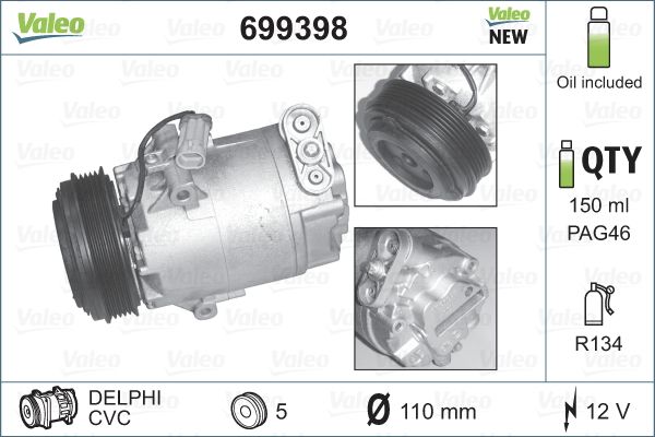 VAL-699398 Kompresor Corsa C