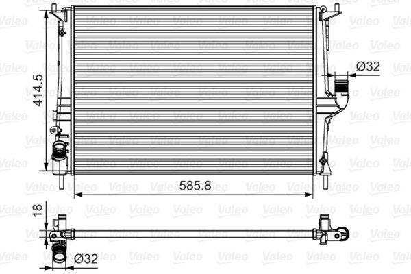 16-3544 Su Radyatoru Mekanik Dacia Logan (Ls) 1.5 Dci M-T 2004-2012