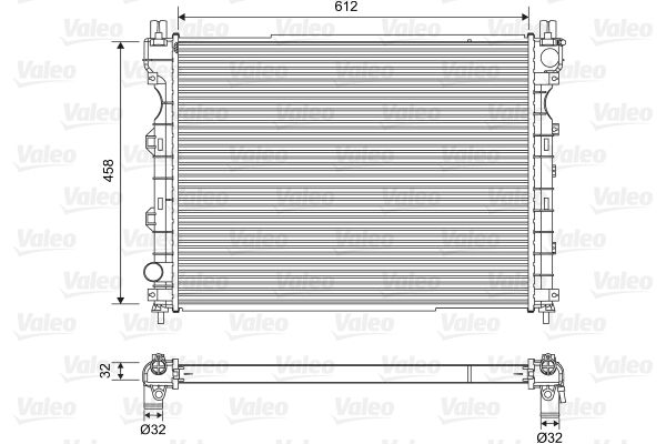 KALE-350800 Radyator Freelander 2.0 Td4-1.8i-2.5i (97+) (At Mt) Al Pl Brz
