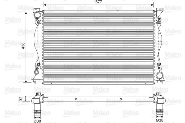 KALE-347530 Radyator A6 (Mt) Al Pl Brz