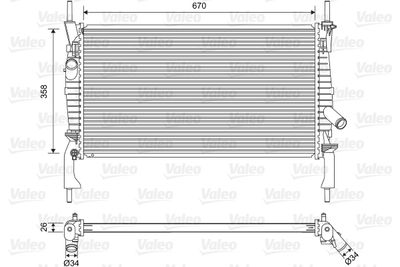 16-1925 Su Radyatoru Mekanik Ford Transit (V347) (Kisa Sase) 2.2 Tdci M-T Ac- 2006-2009