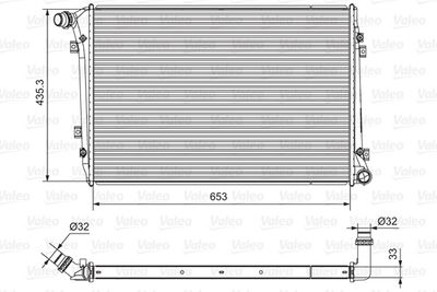 MAHLE-CR1203000S ( Behr ) Su Radyatoru Caddy Passat Golf Jetta Octavia Touran Altea Superb 1.9 2.0tdi Cfhc 04>13