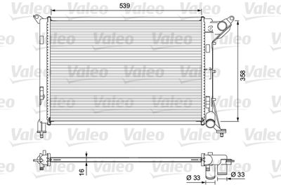 16-2901B Su Radyatoru Brazing  Mini Cooper (R50,R53) 1.6i 16v 2001-2006 / Cooper One (R50,R53) 1.6i 16v 2001-2006