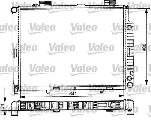 HLL-8MK 366 300-501 Su Radyatoru Mercedes E Seri / W210 Otom.-Klimali