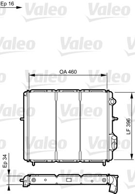 KALE-0528281AB Radyator Clio 1.9 Tdi Rn Rl Rt Al/Pl/Brz